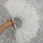 بادبزن پر و کریستال عروس سمیرا