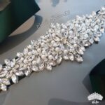 کمربند عروس معصوم کریستالی و مرواریدی