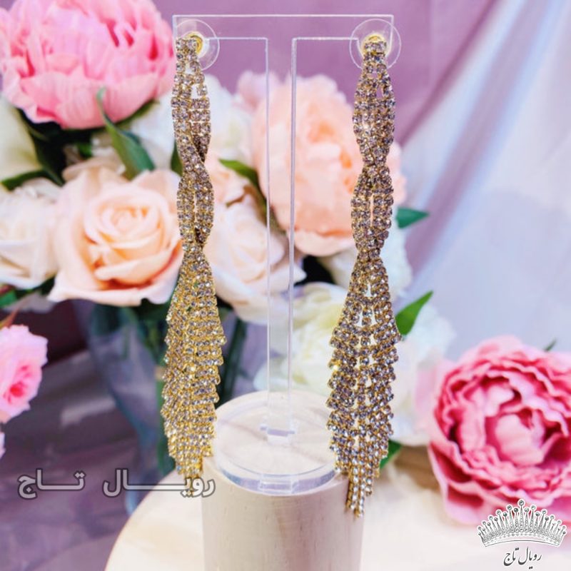 گوشواره‌ کریستالی مرجان